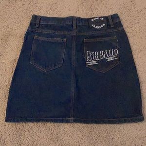 Marithe Francois Girbaud denim Jean mini skirt 28 6